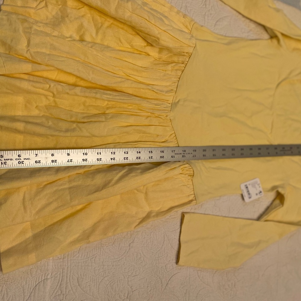 Free People Long Sleeve Dress - Sunshine Yellow